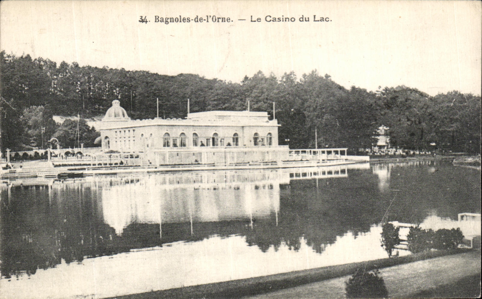 Bagnoles-de-l'Orne — La Casinò del Lago — editore A. Dupuy, n°34