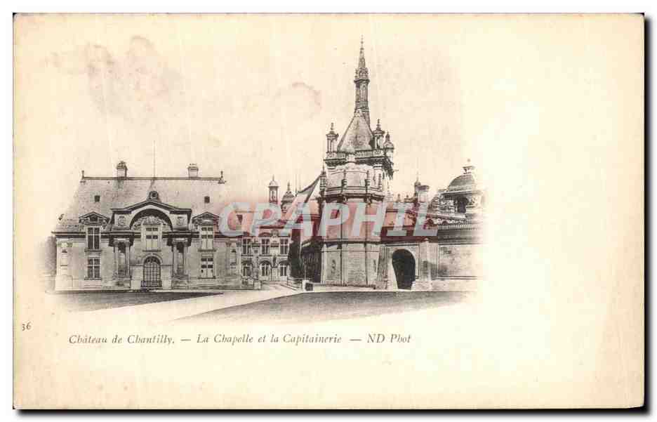 CPA Chateau De Chantilly La Chapelle et la capitainerie