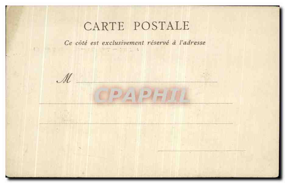 Château de Chantilly — Côté Nord — éditeur V. Robineau, Chantilly, n° 15 — Rückseite