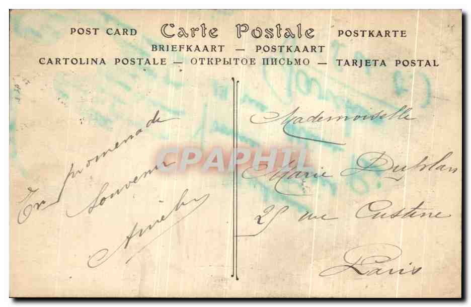 CPA Chantilly Le Chateau Vue generale — Verso
