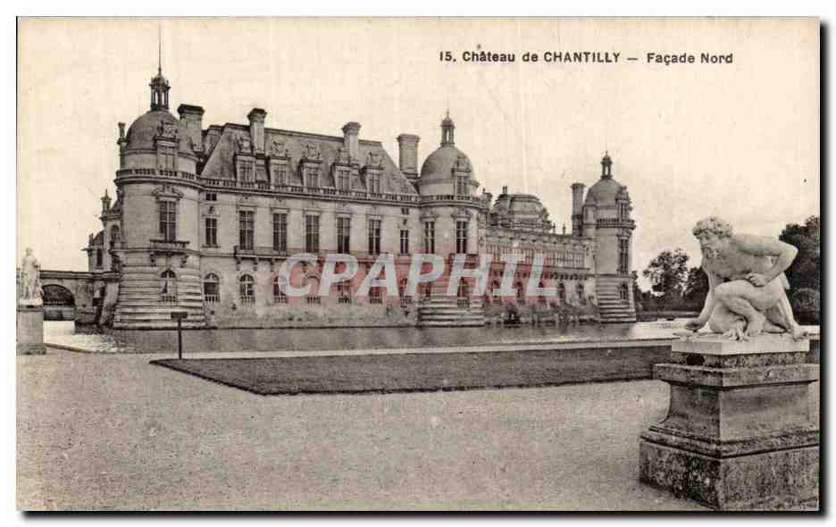Château de Chantilly — Façade Nord — A. BOURDIER, VELIZY-LES