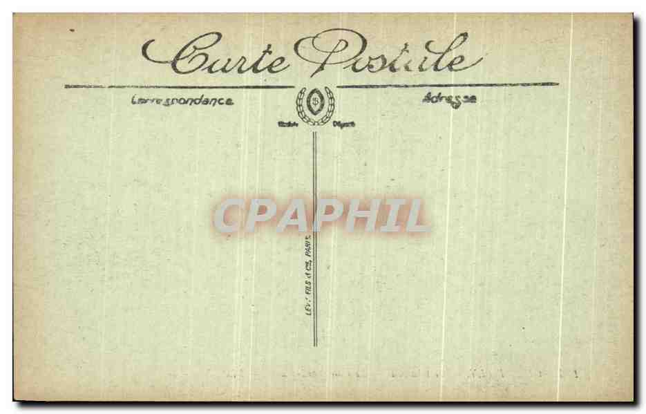 CPA Chantilly Le Chateau Le Cote Nord ouest — Verso