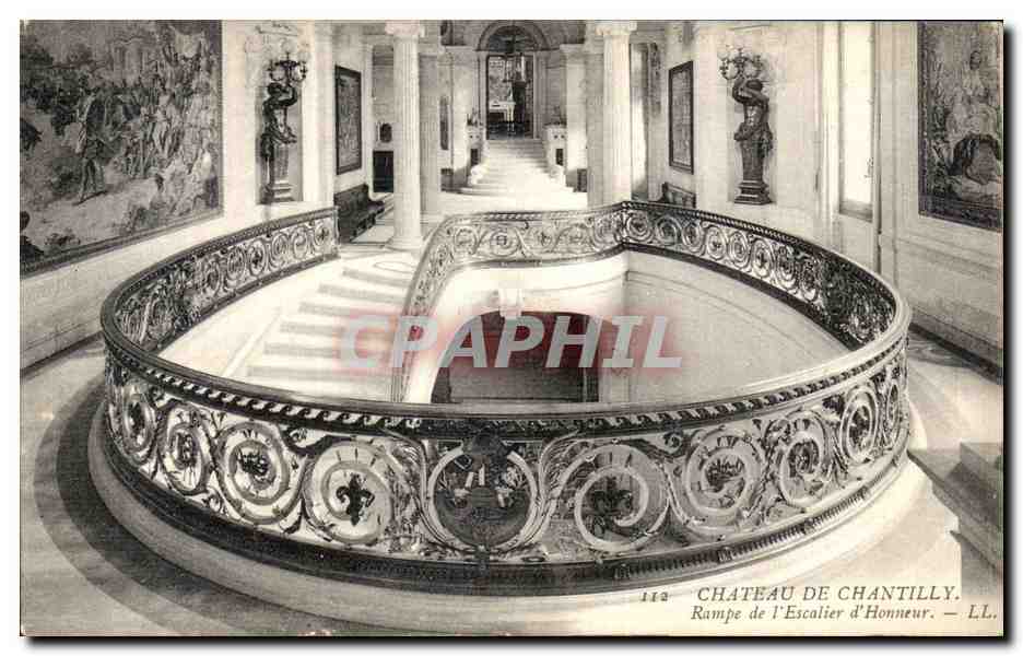 Château de Chantilly — Rampe de l'Escalier d'Honneur — LL. n° 112