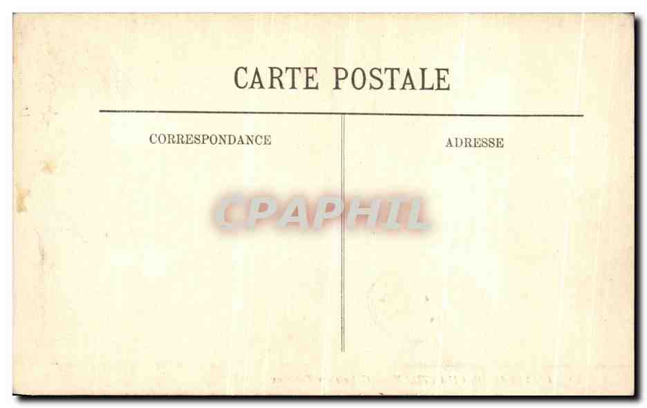 CPA Chateau De Chantilly Galerie des Tableaux — Verso