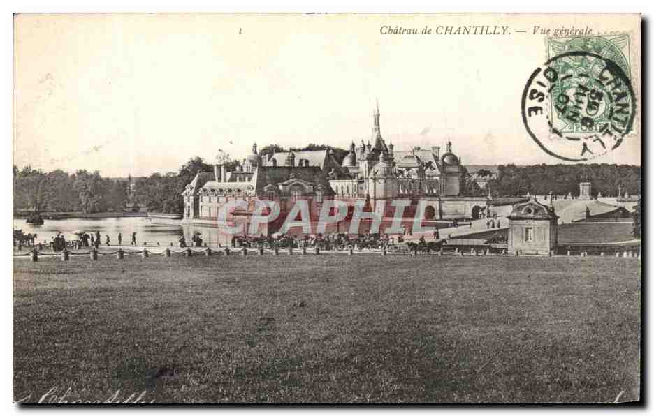 CPA Chateau De Chantilly Vue generale