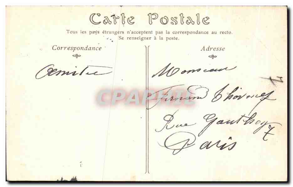 CPA Chateau De Chantilly Vue generale — Verso