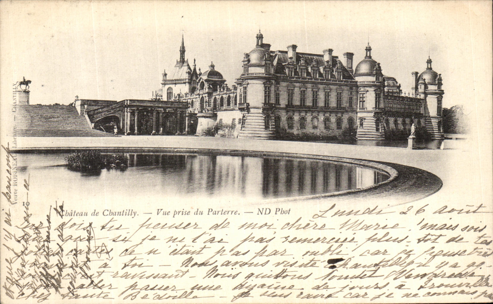 Schloss Chantilly — Ansicht vom Parterre — ND Phot