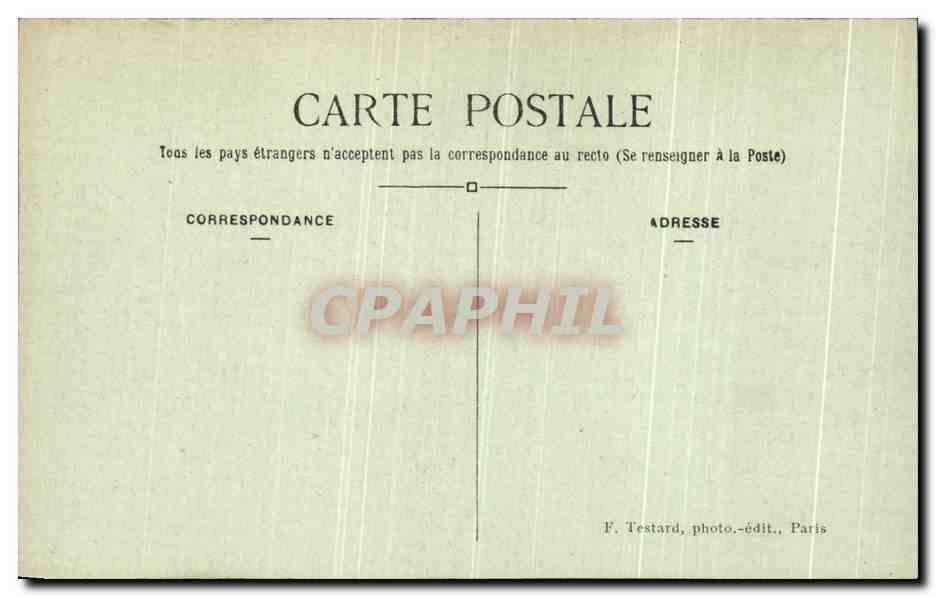 Chantilly — Le Château — E.M. 7302 — Verso