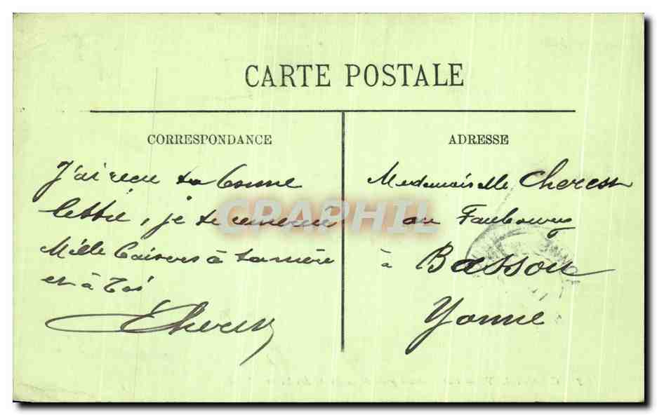 CPA Chantilly Vue Generale Prise de la route des lions — Rückseite