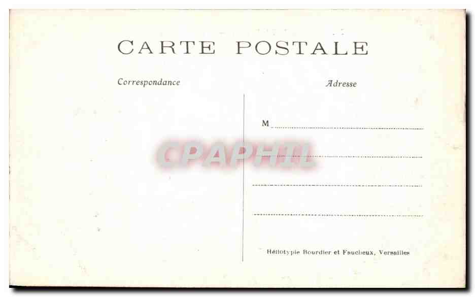 CPA Chateau De Chantilly Cour d honneur — Verso