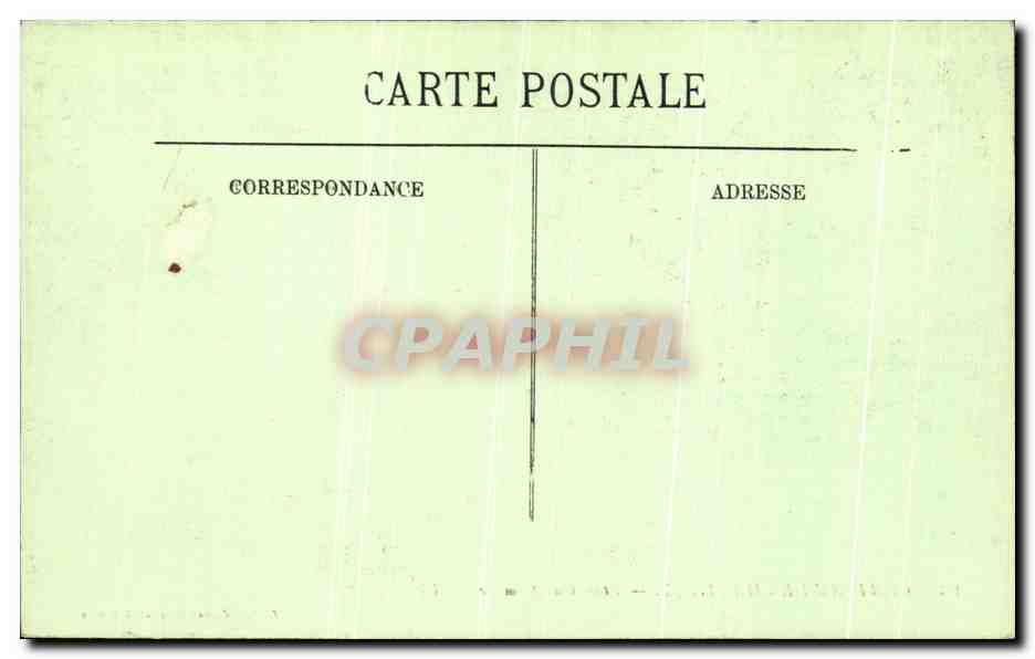 CPA Chateau De Chantilly Etangs de Comelle pecheur — Rückseite