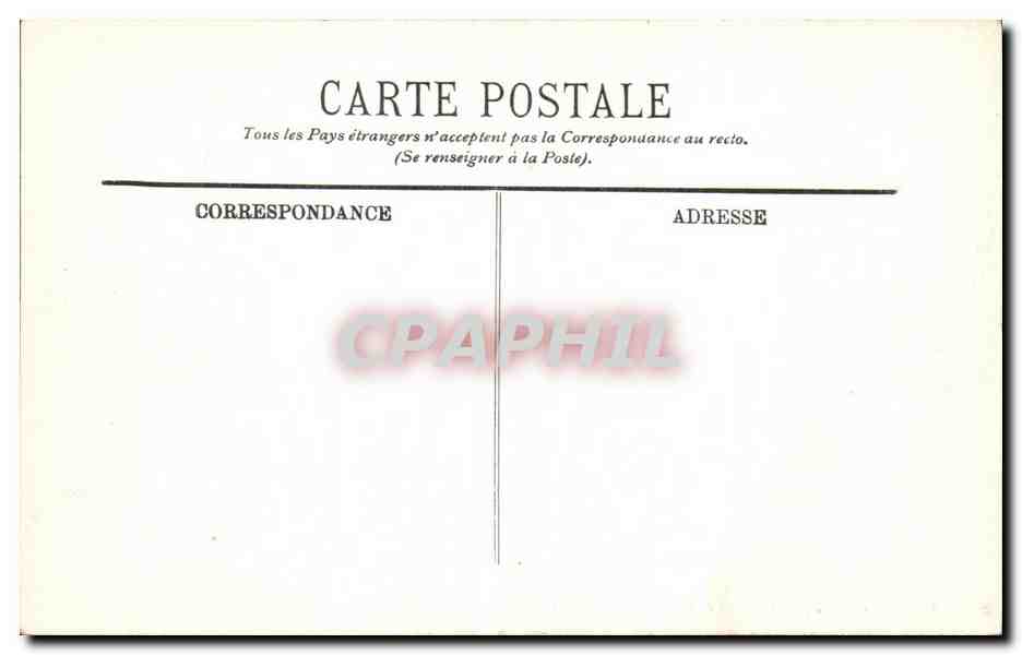 Chantilly — Les Grandes Ecuries (Détail) — LL. n°155 — Verso