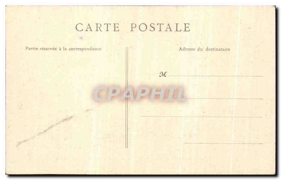 CPA Chateau De Chantilly Le Parc Pont des grands hommes — Verso