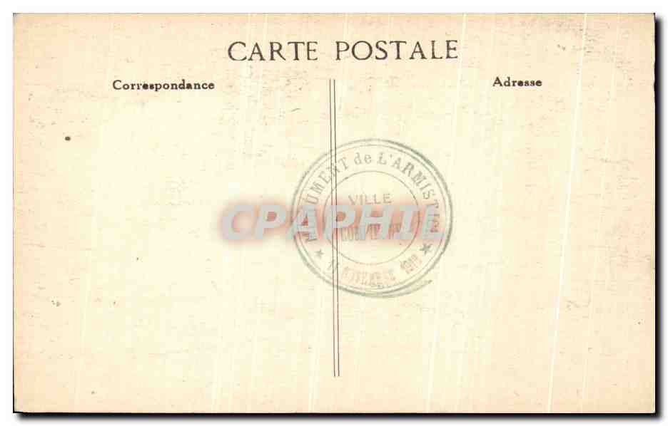 CPA Forte De Compiegne Vue panoramique du carrefour de l armistice Militaria — Rückseite