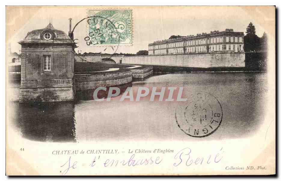CPA Chateau de Chantilly Le Chateau d Enghien 
