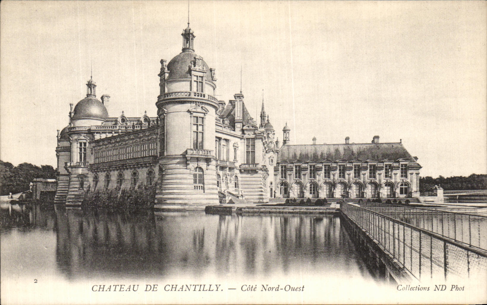 CPA Chateau de Chantilly Cote Nord Ouest