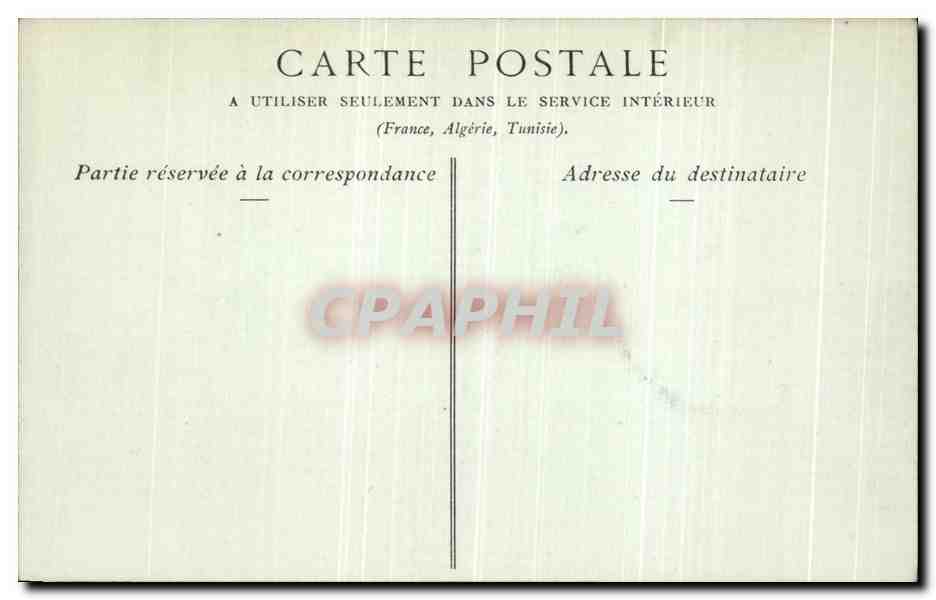 CPA Chateau de Chantilly Cote Nord Ouest — Rückseite
