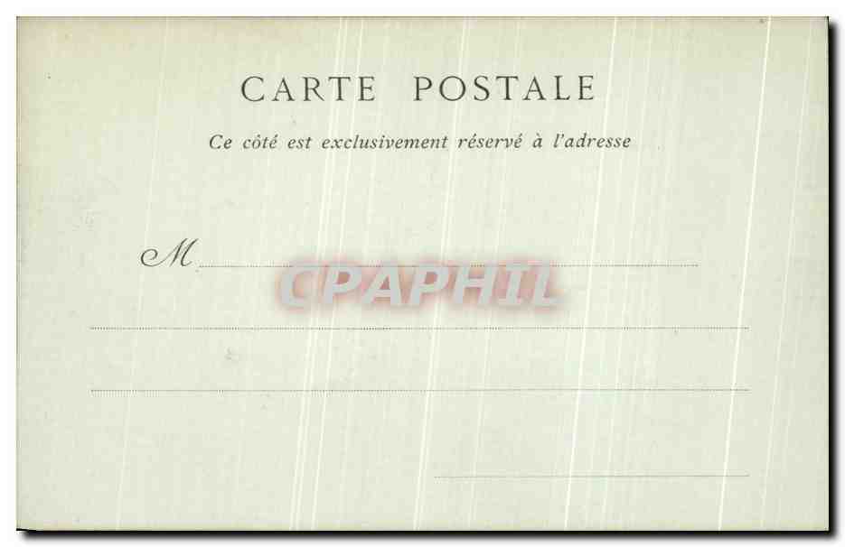 CPA Chateau de Chantilly Cote Nord  — Verso