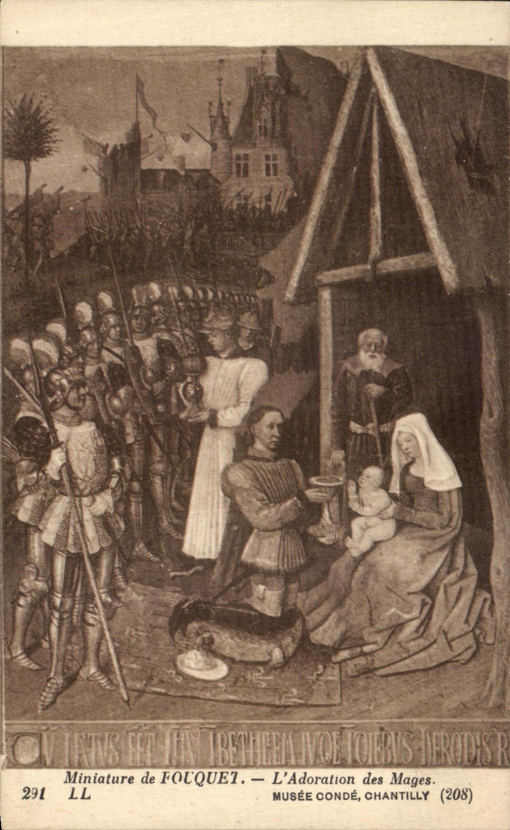L'Adoration des Mages — Miniature de Fouquet — Musée Condé, Chantilly (208)
