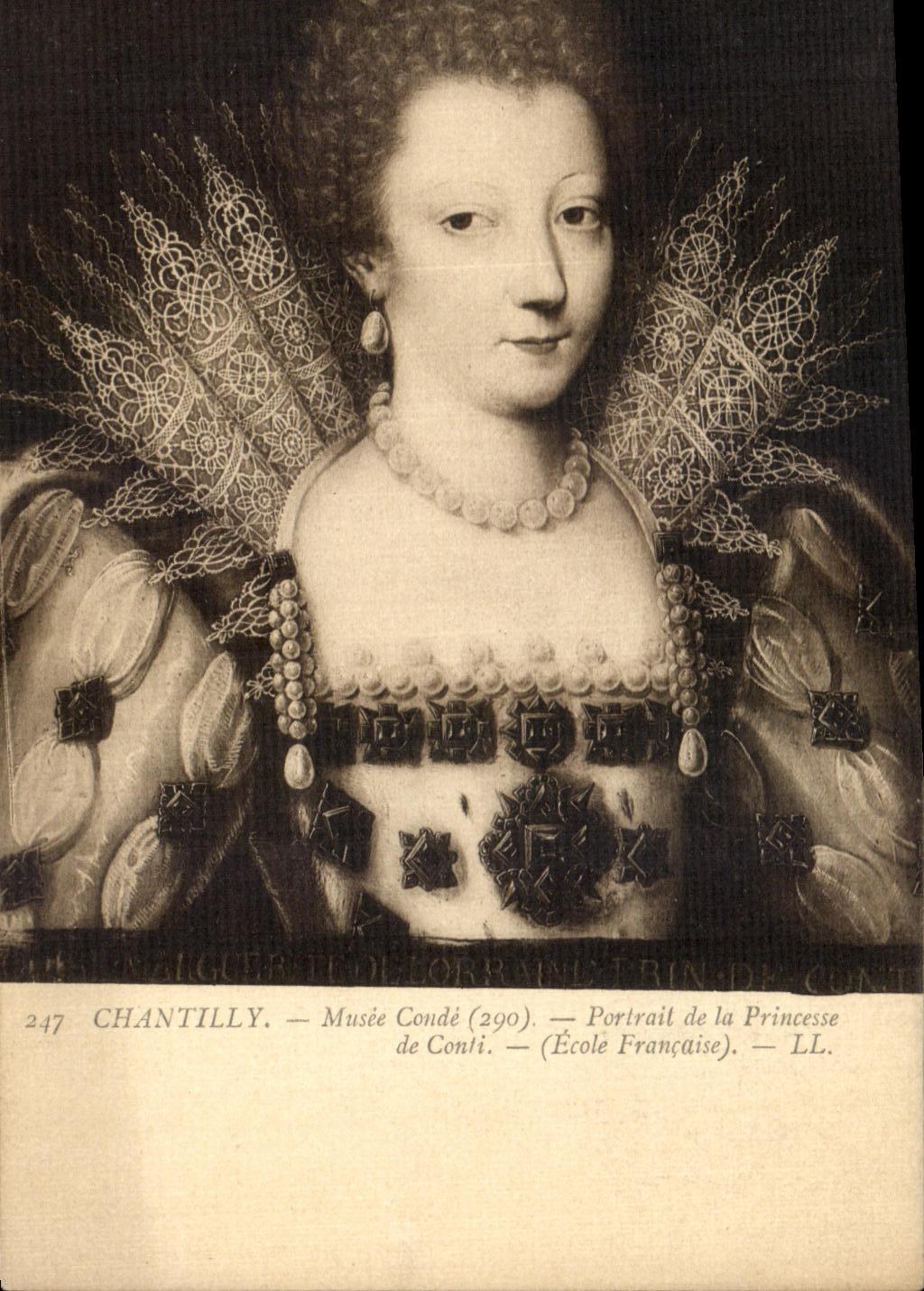 Portrait de la Princesse de Conti — École Française — LL. — Chantilly, Musée Condé (290).