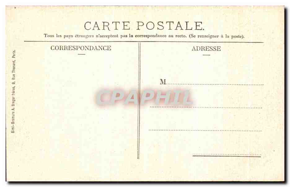 Château de Chantilly (Oise) — Façade Nord-Est — Mme. Vve. Robineau, éditeur, Chantilly — Rückseite