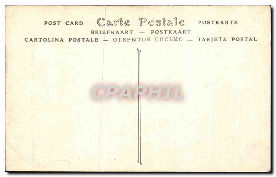 CPA Chantille Chateau Escalier d honneur — Rückseite