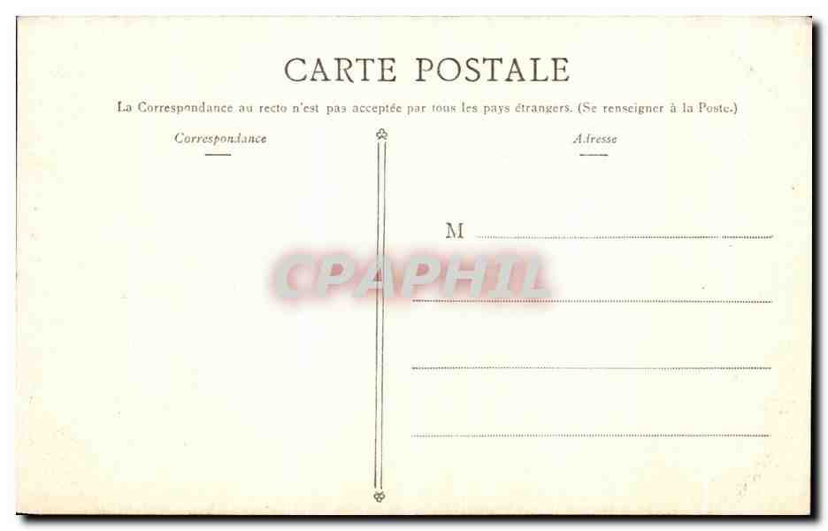CPA Chantille Porte des Grandes Ecuries — Rückseite