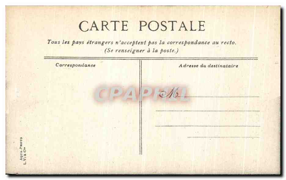 CPA Chantille le Parc et le Chateau — Verso