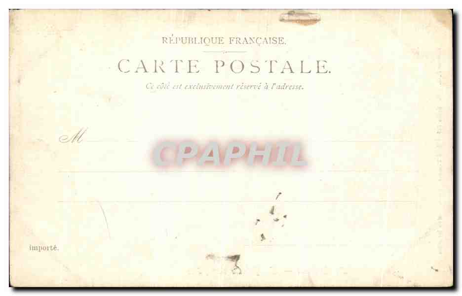 CPA Le Chateau La Galerie des Fetes — Verso