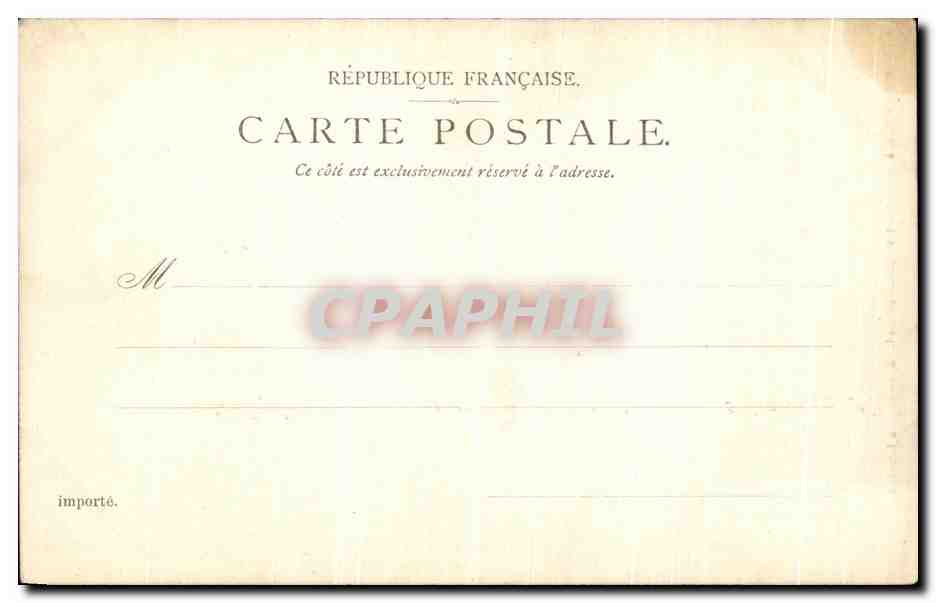 Château de Compiègne — Façade côté du Parc. Le Pavillon central — Éditeur T. S. & D. Keha, n° 148 — Rückseite