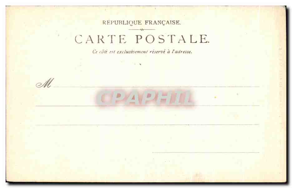 Chambre à coucher de l'Empereur — Château de Compiègne — Éditeur P. S. & D. Erbke 888 — Rückseite