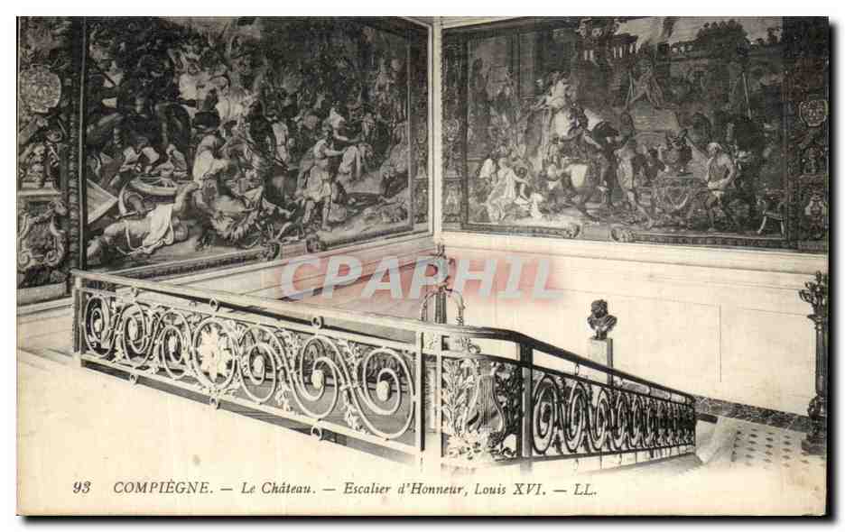 CPA Compiegne Le Chateau Escalier d Honneur Louis XVI