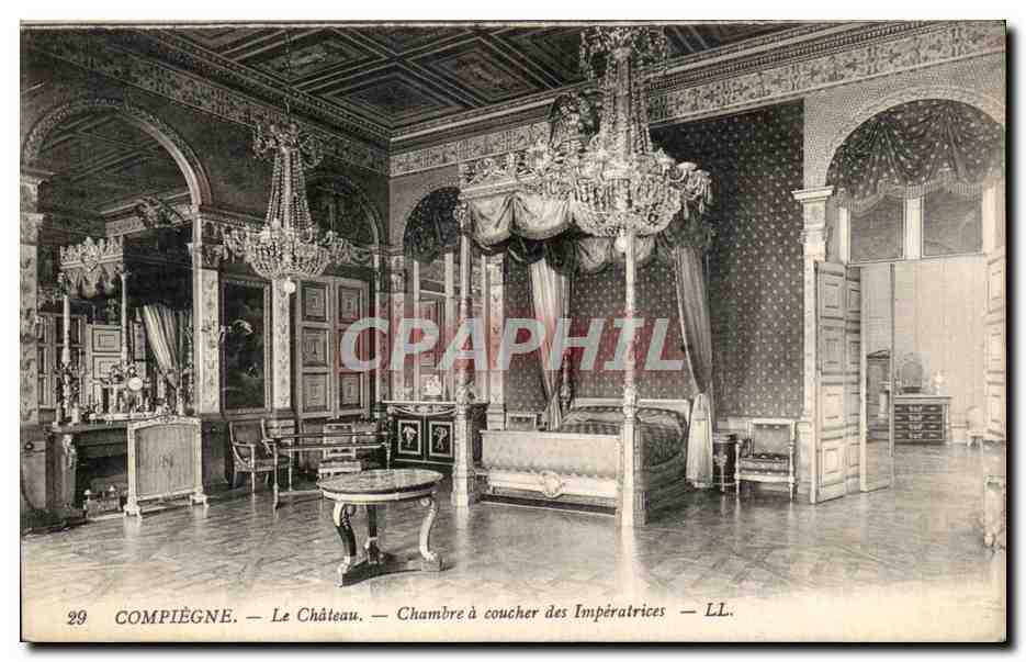 Compiègne — Le Château — Chambre à coucher des Impératrices — LL. n°29