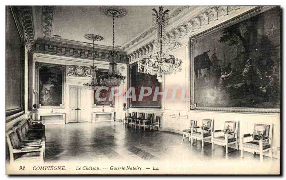CPA Compiegne Le Chateau Galerie Natoire