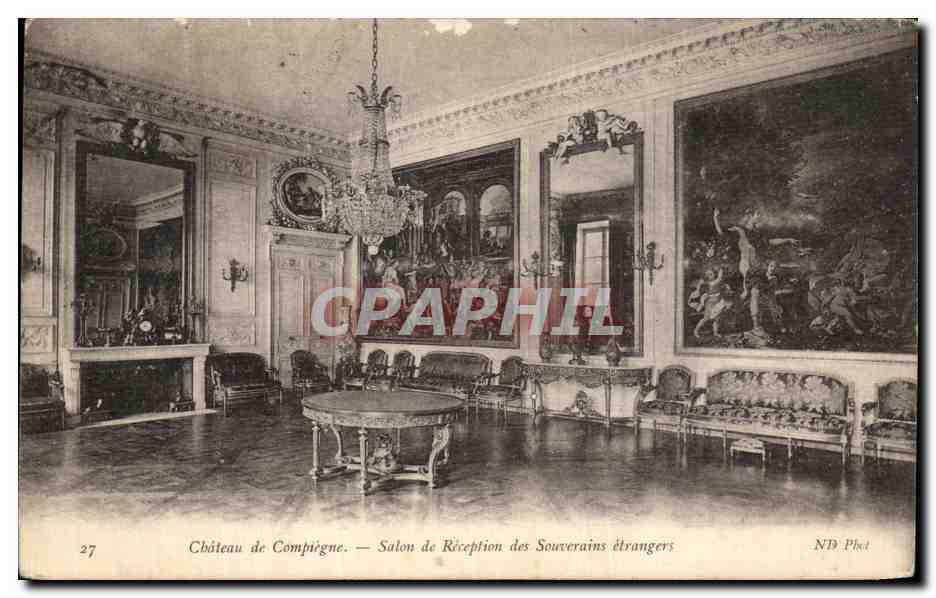 CPA Compiegne Salon de Reception des Souverains etrangers