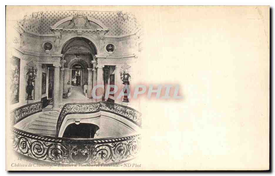 Château de Chantilly — Escalier d'Honneur et de Prestigie — ND Pbot
