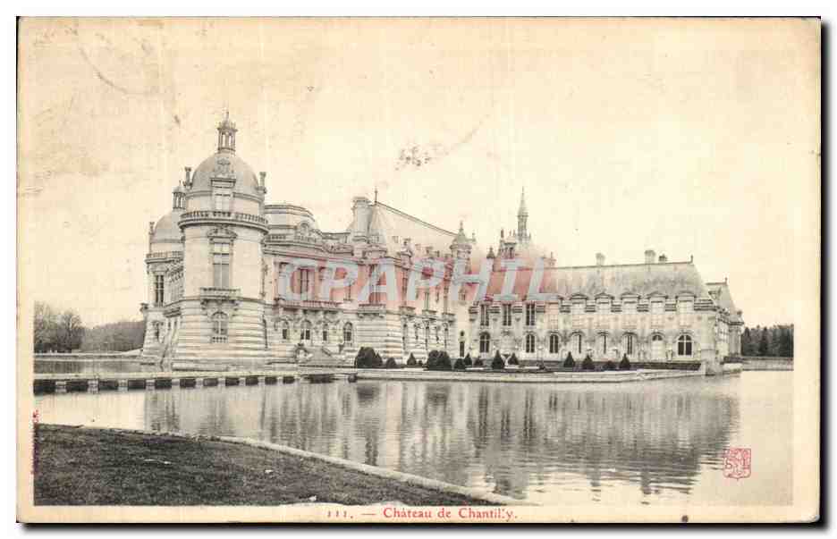 CPA Chateau De Chantilly
