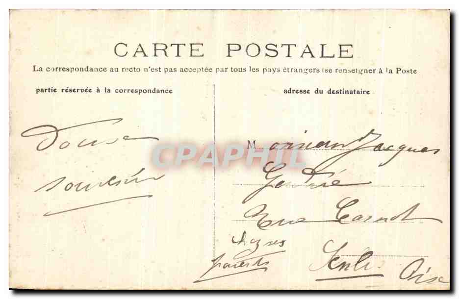 CPA Compiegne Eglise Saint Jacques — Rückseite