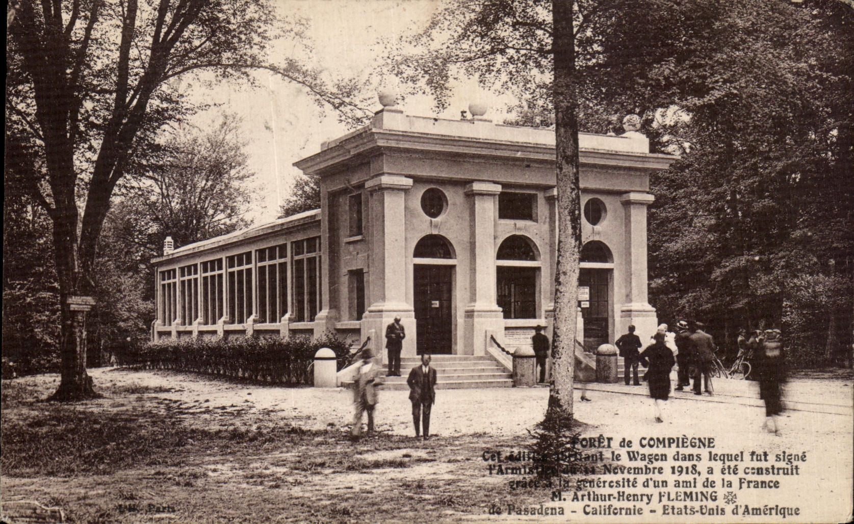 Forêt de Compiègne — Pavillon de la paix signé par l'Armistice — éditeur Paris