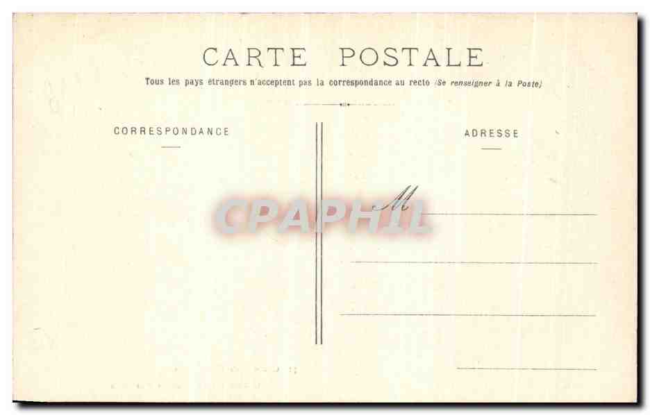 CPA Compiegne palais Chambre a coucher de Napoleon 1er — Verso
