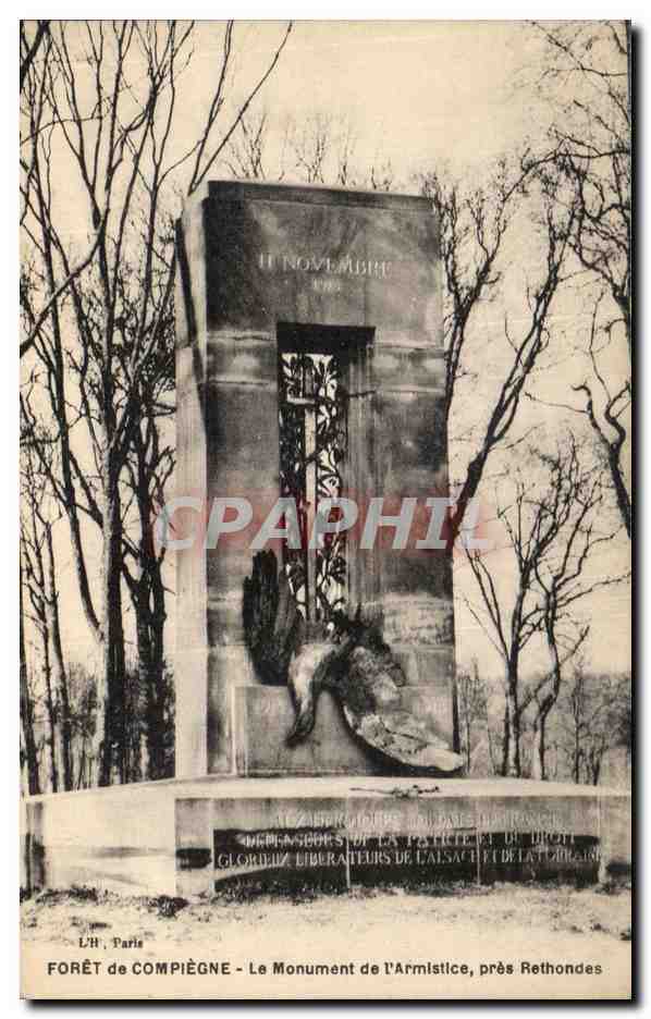 CPA Compiegne Foret de Monument de l Armistice pres Rethondes Militaria Aigle