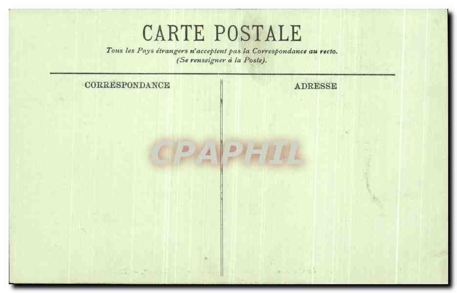 CPA Compiegne Le Chateau Chambre a coucher de Napoleon 1er — Rückseite