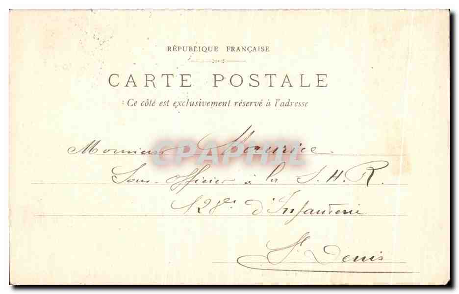 CPA Compiegne Le Chateau Vue du Parc — Verso