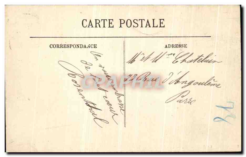 CPA Compiegne Le Chateau et les Terrasses — Verso