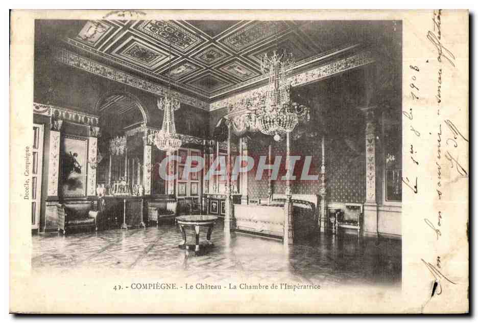 CPA Compiegne Le Chateau Chambre l Imperatrice