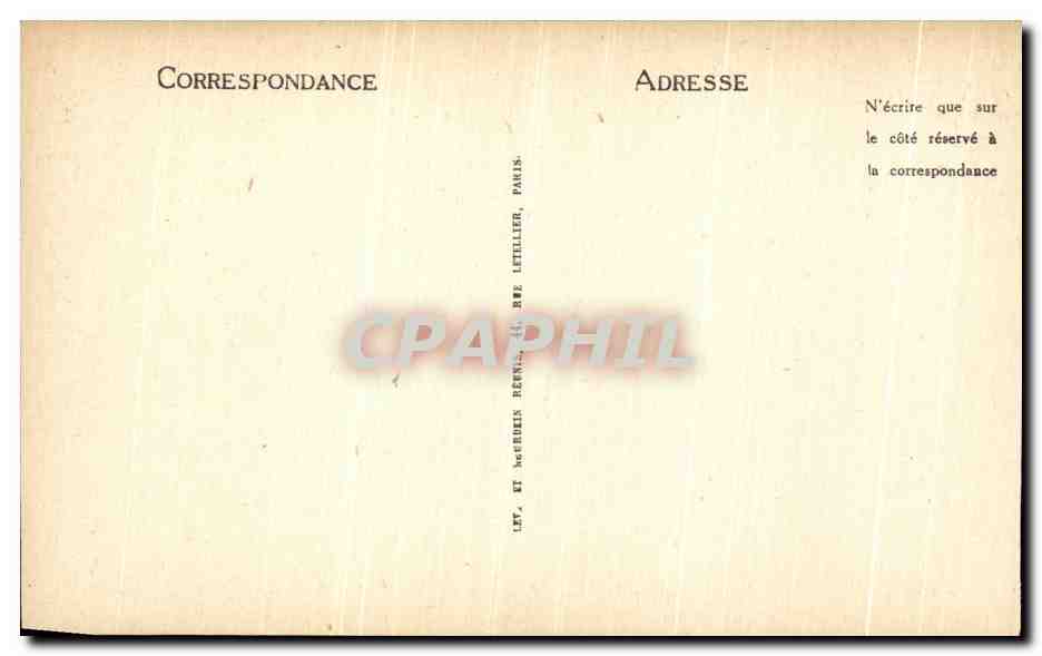 CPA Compiegne Le Chateau Salon du Conseil  — Verso