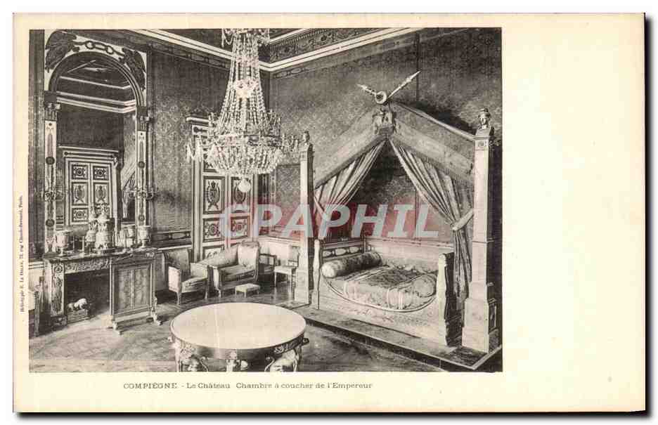 CPA Compiegne Le Chateau Chambre a Coucher de l Empereur