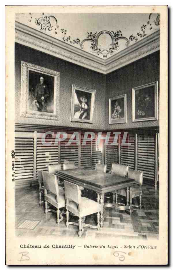 CPA Chateau De Chantilly Galerie du Logis Salon d Orleans