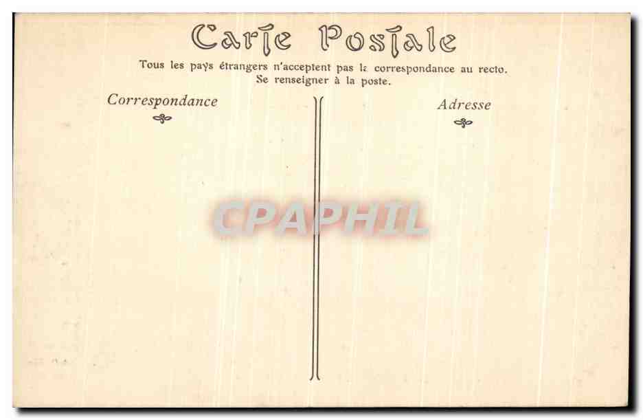 Parc du Château de CHANTILLY — Les Trois Allées — éditeur non identifié, n° 33 — Rückseite