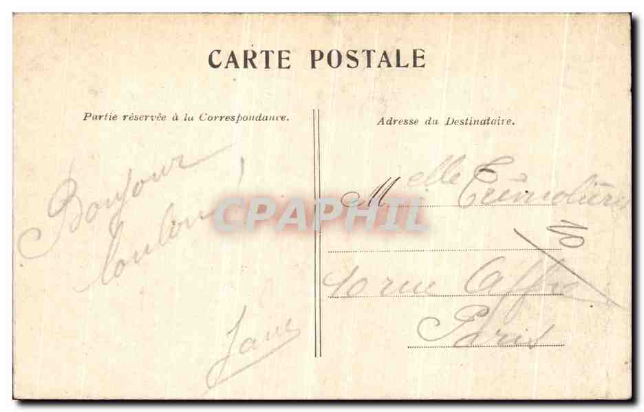 CPA Chantilly Le Chateau — Rückseite